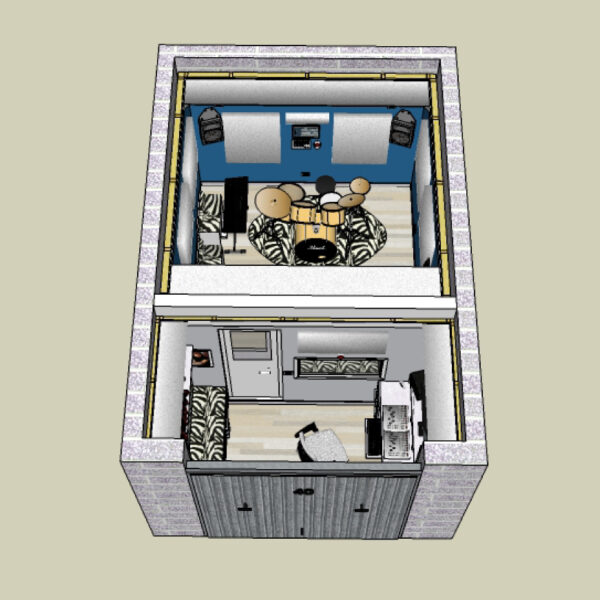 Costruisci il tuo Home Studio (Progetto SketchUp) - immagine 6